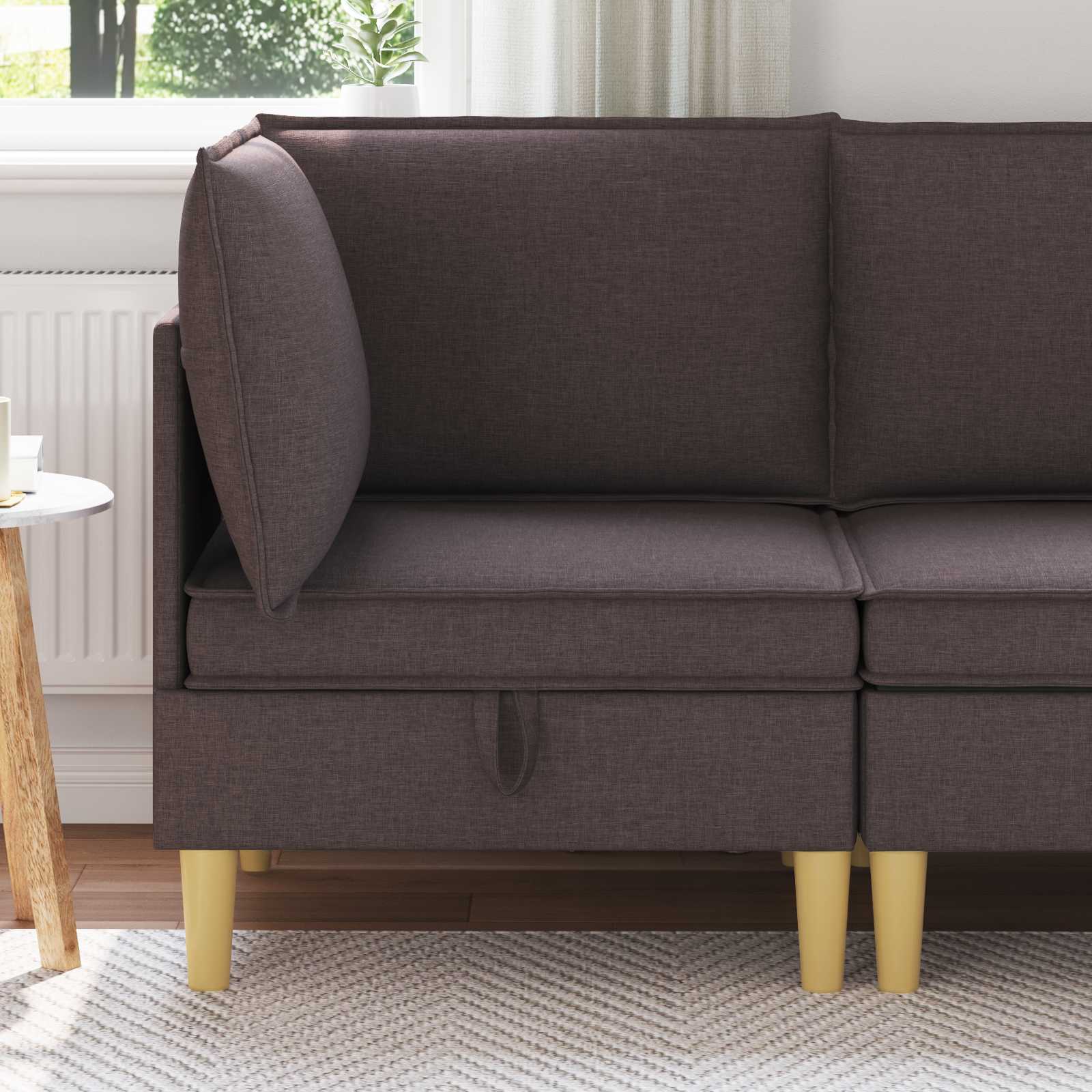 vidaXL Sofa cu Depozitare Țesătură