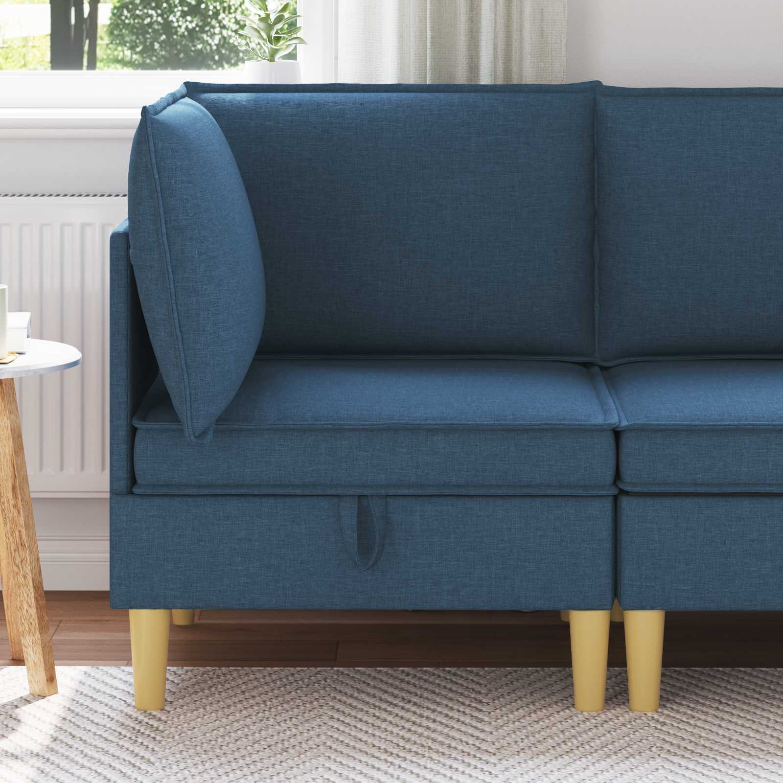 vidaXL Sofa cu Depozitare Țesătură