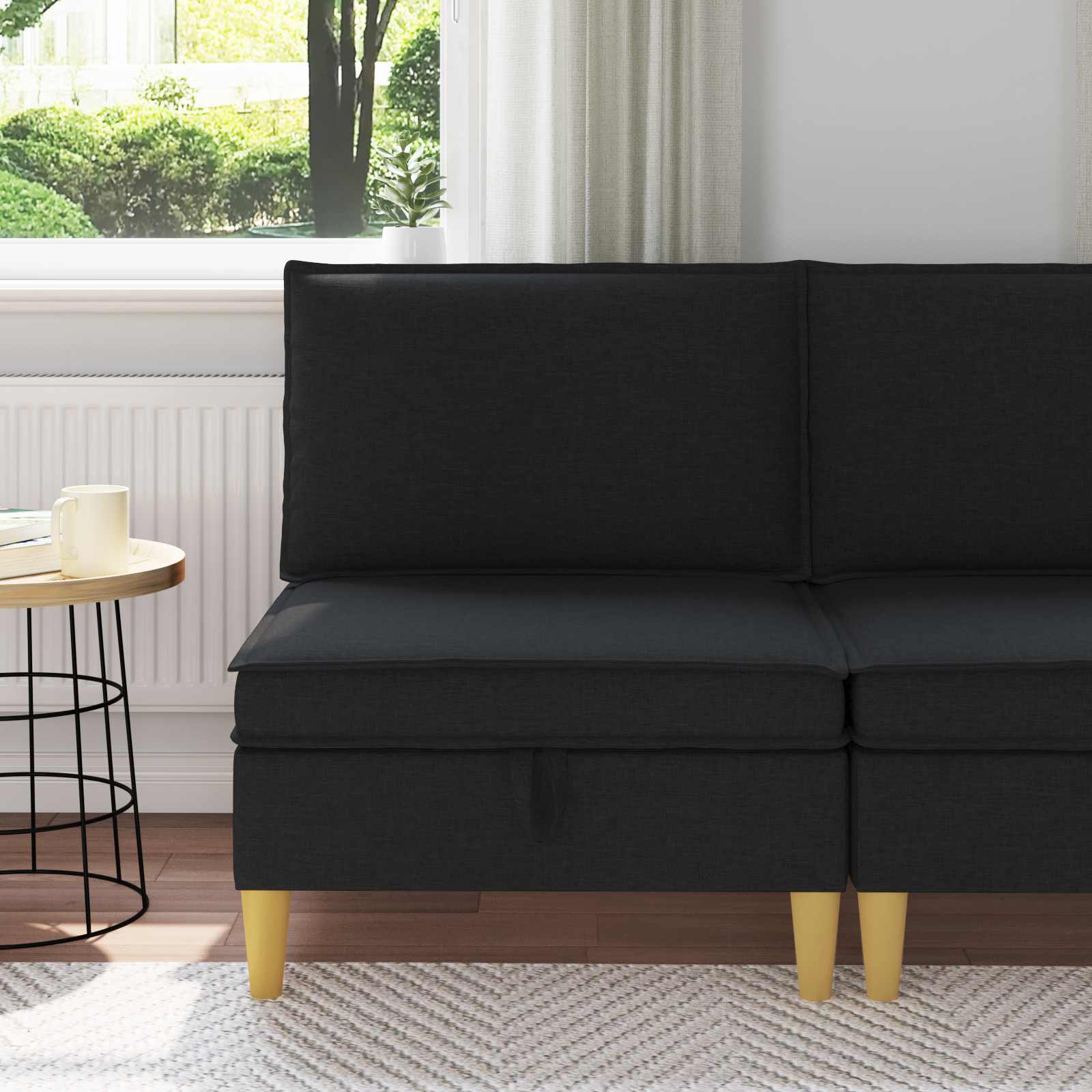 vidaXL Sofa cu Depozitare Țesătură