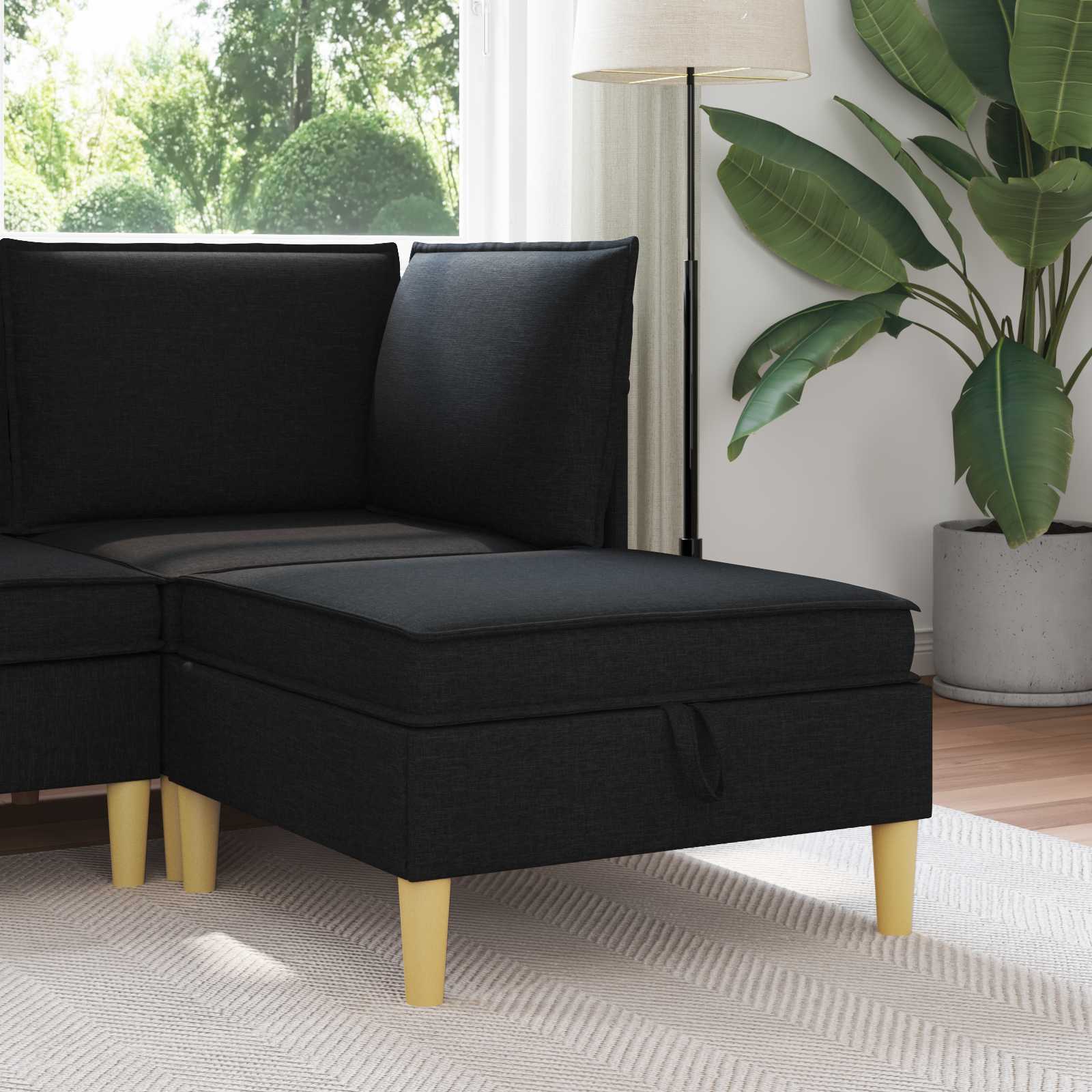 vidaXL Sofa cu Depozitare Țesătură