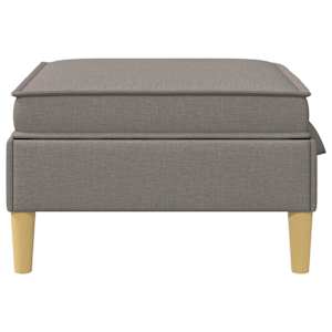 Pohovkový taburet se storage Taupe Textil - obrázek 5
