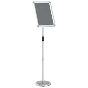 vidaXL Messin&auml;itus Displays H&otilde;bedane 30 x 25 x 128 cm Alumiinium