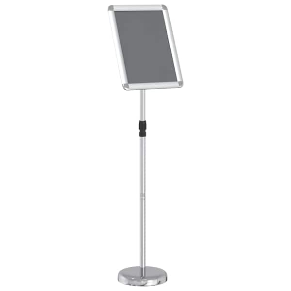vidaXL Messin&auml;itus Displays H&otilde;bedane 30 x 25 x 128 cm Alumiinium