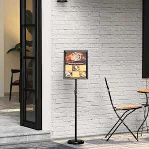 Razstave na sejmih Črna 25 x 25 x 125 cm Aluminij