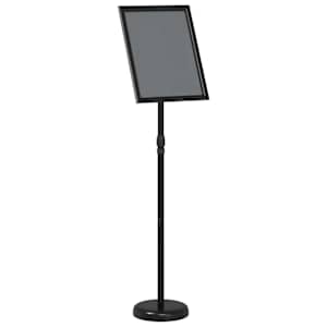 vidaXL Messin&auml;itus Displays Must 25 x 25 x 125 cm Alumiinium