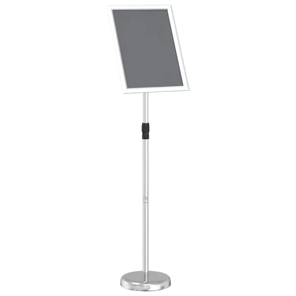 vidaXL Messin&auml;itus Displays H&otilde;bedane 30 x 25 x 128 cm Alumiinium