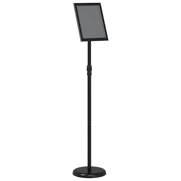 vidaXL Messin&auml;itus Displays Must 25 x 25 x 125 cm Alumiinium