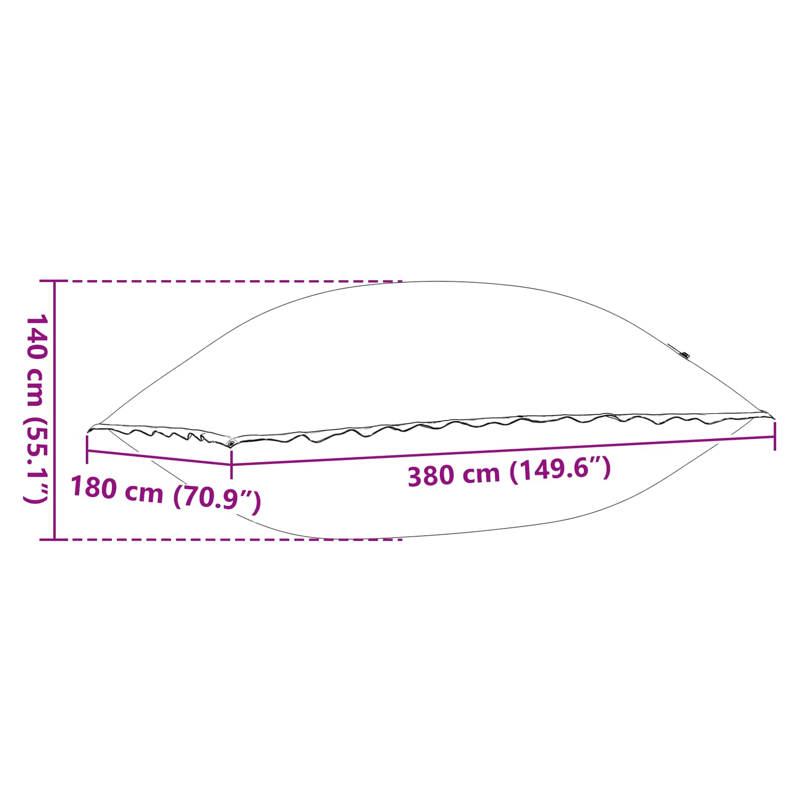 Basseini padja Sinine 400 x 200 x 140 cm PVC 27 Kõik vajalik sinu aeda ja koju! Basseini padja Sinine 400 x 200 x 140 cm PVC - Image 8
