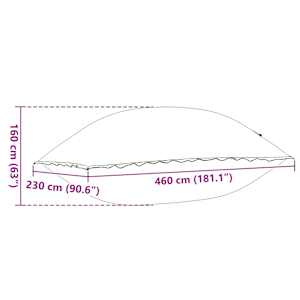 Zimní bazénový polštář Modrá 460 x 230 x 160 cm PVC - obrázek 8