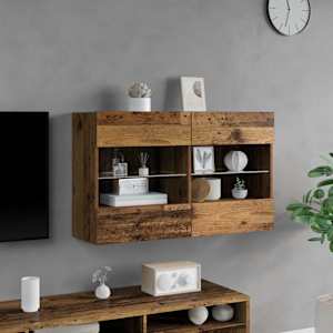 TV wall cabinet Nástěnný Staré dřevo 98,5 x 30 x 60,5 cm - obrázek 5