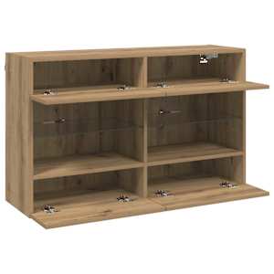 TV wall cabinet s LED Artisanový dub 98,5 x 30 x 60,5 cm - obrázek 7