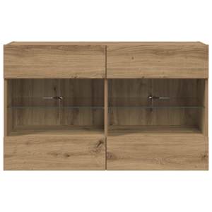 TV wall cabinet s LED Artisanový dub 98,5 x 30 x 60,5 cm - obrázek 8
