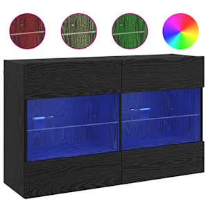 TV wall cabinet Černý dub 98,5 x 30 x 60,5 cm kompozitní dřevo - obrázek 4