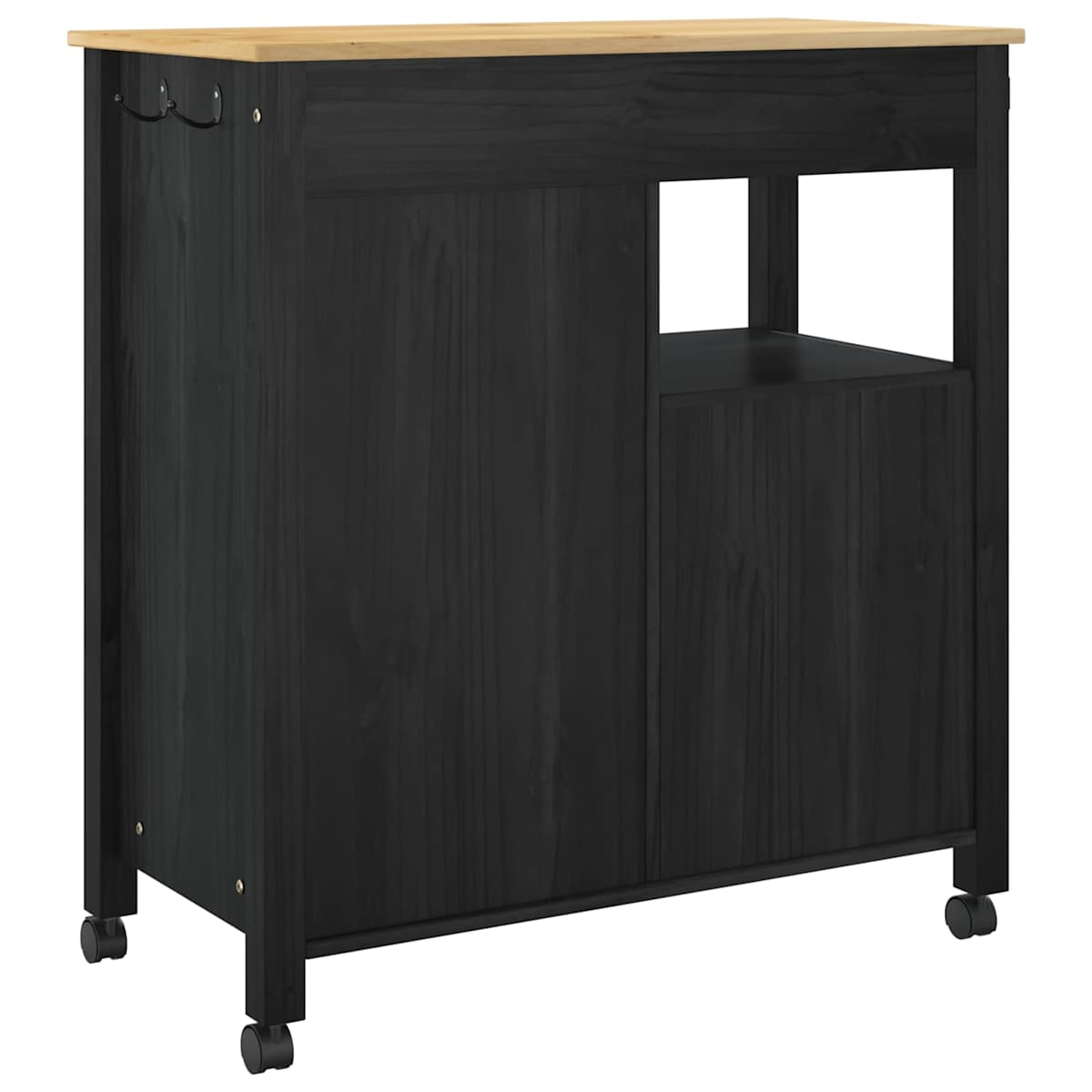 Køkkenvogn MONZA 84 x 40 x 88,5 cm Massivt fyrretræ - Billede 7