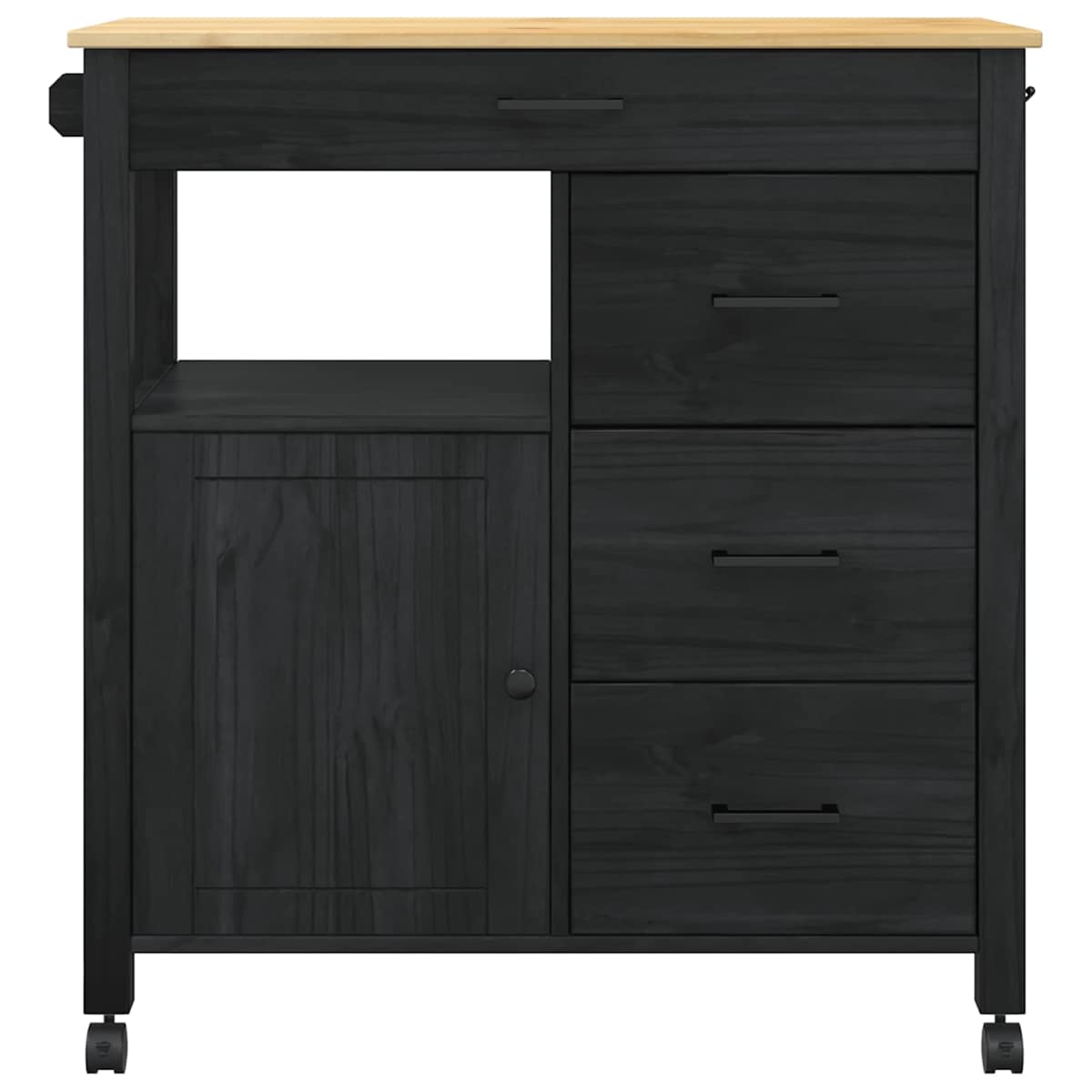 Køkkenvogn MONZA 84 x 40 x 88,5 cm Massivt fyrretræ - Billede 5