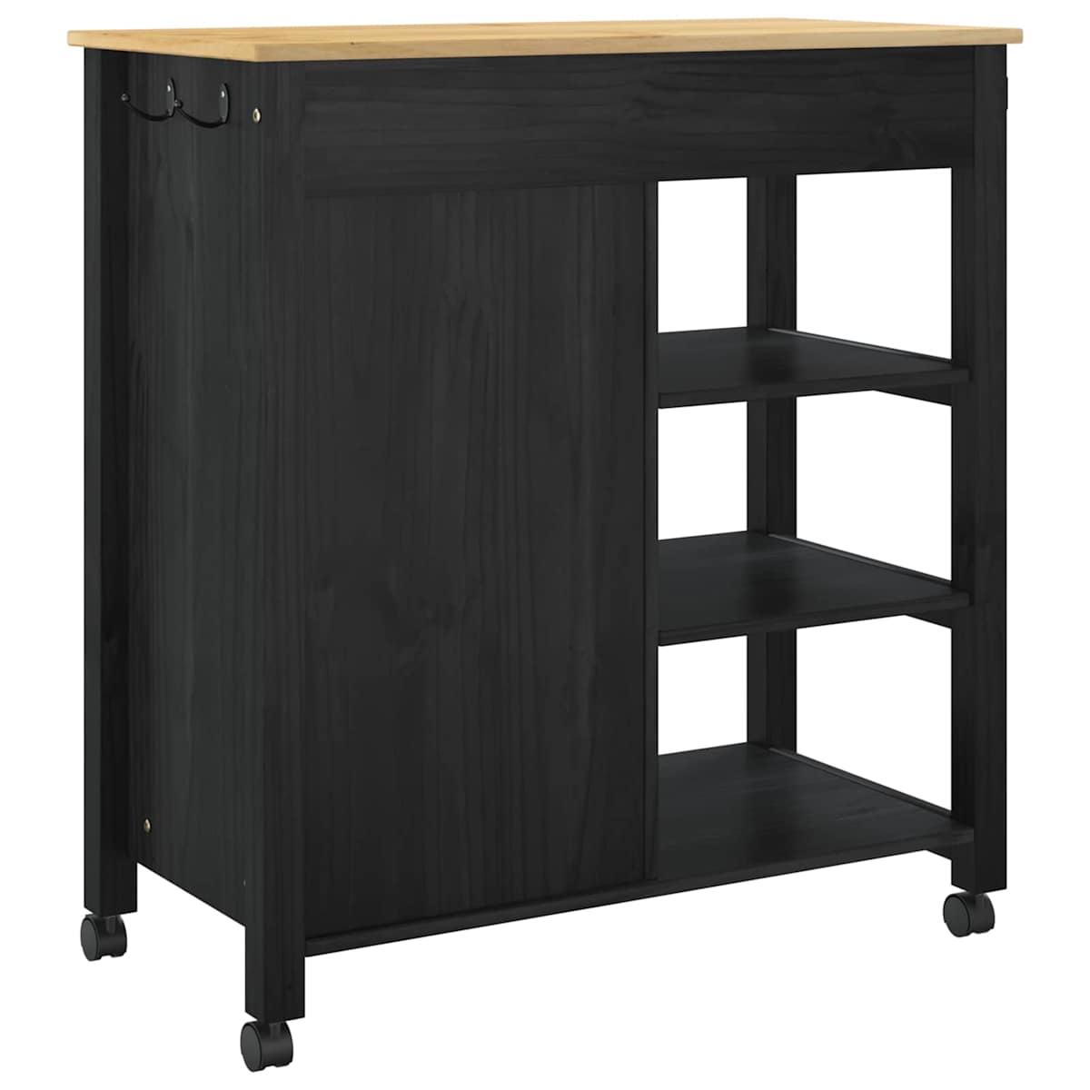 Køkkenvogn MONZA 84 x 40 x 88,5 cm Massivt fyrretræ - Billede 7