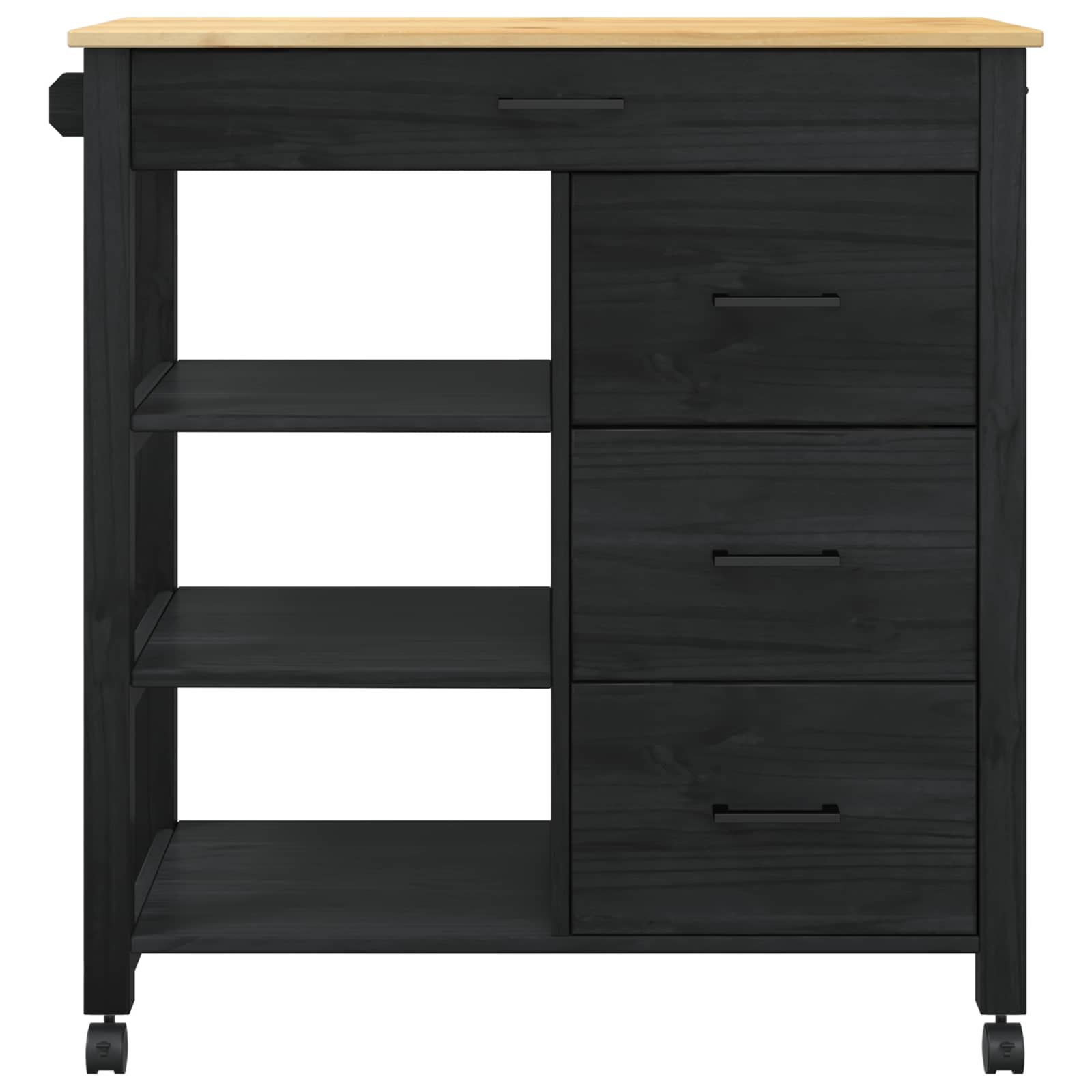 Keittiövaunu Musta - Image 5