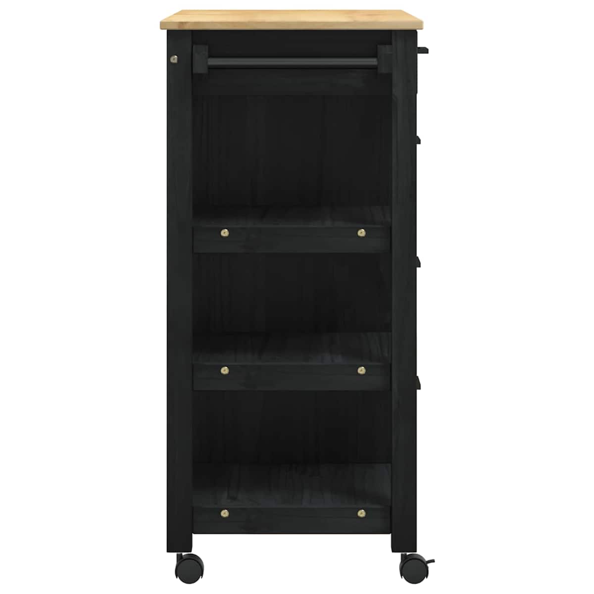 Køkkenvogn MONZA 84 x 40 x 88,5 cm Massivt fyrretræ - Billede 6