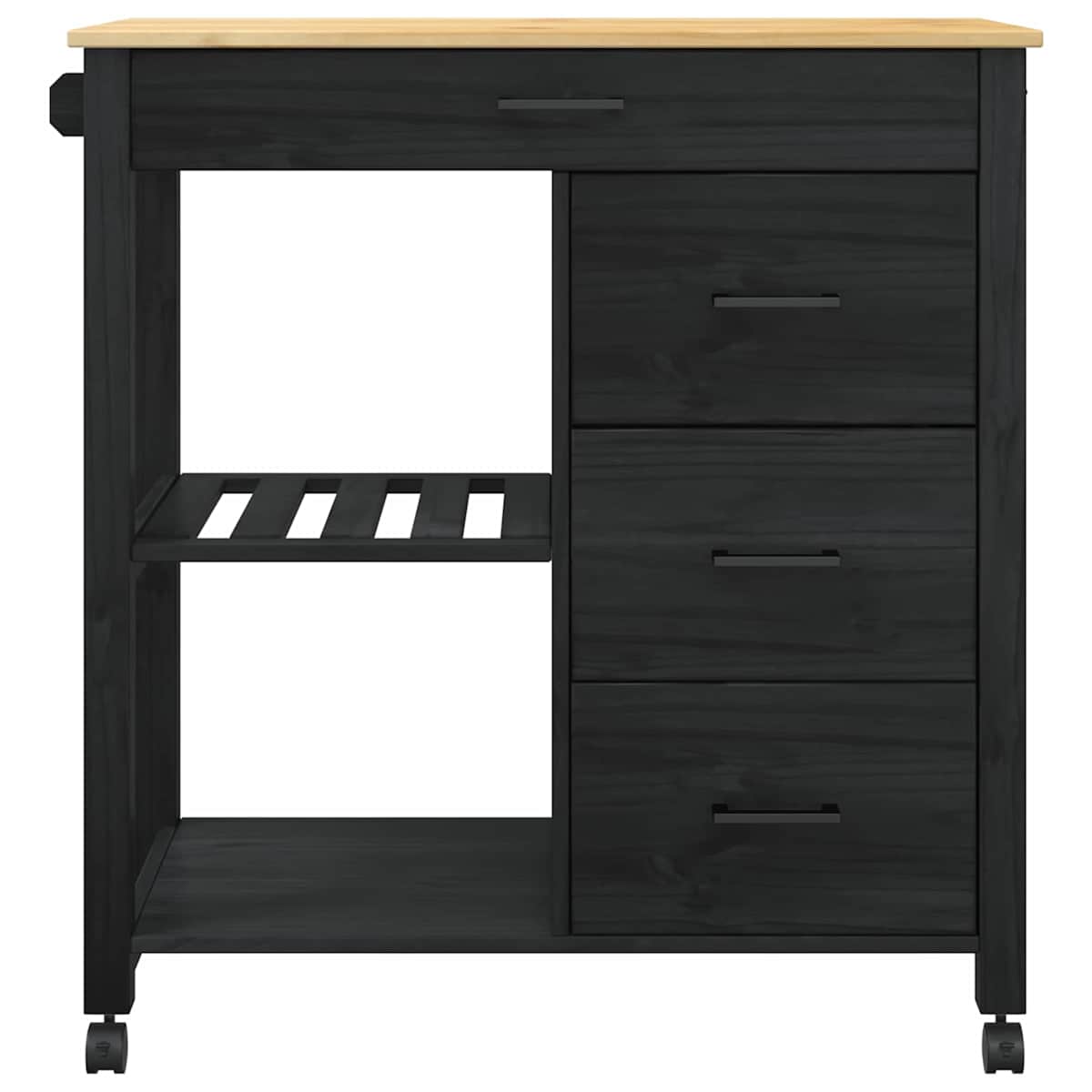 Køkkenvogn MONZA 84 x 40 x 88,5 cm Massivt fyrretræ - Billede 5