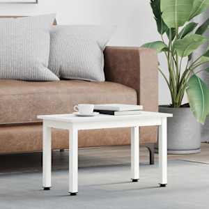 Klubska miza Bela 60 x 30 x 36 cm Masivno borovo les