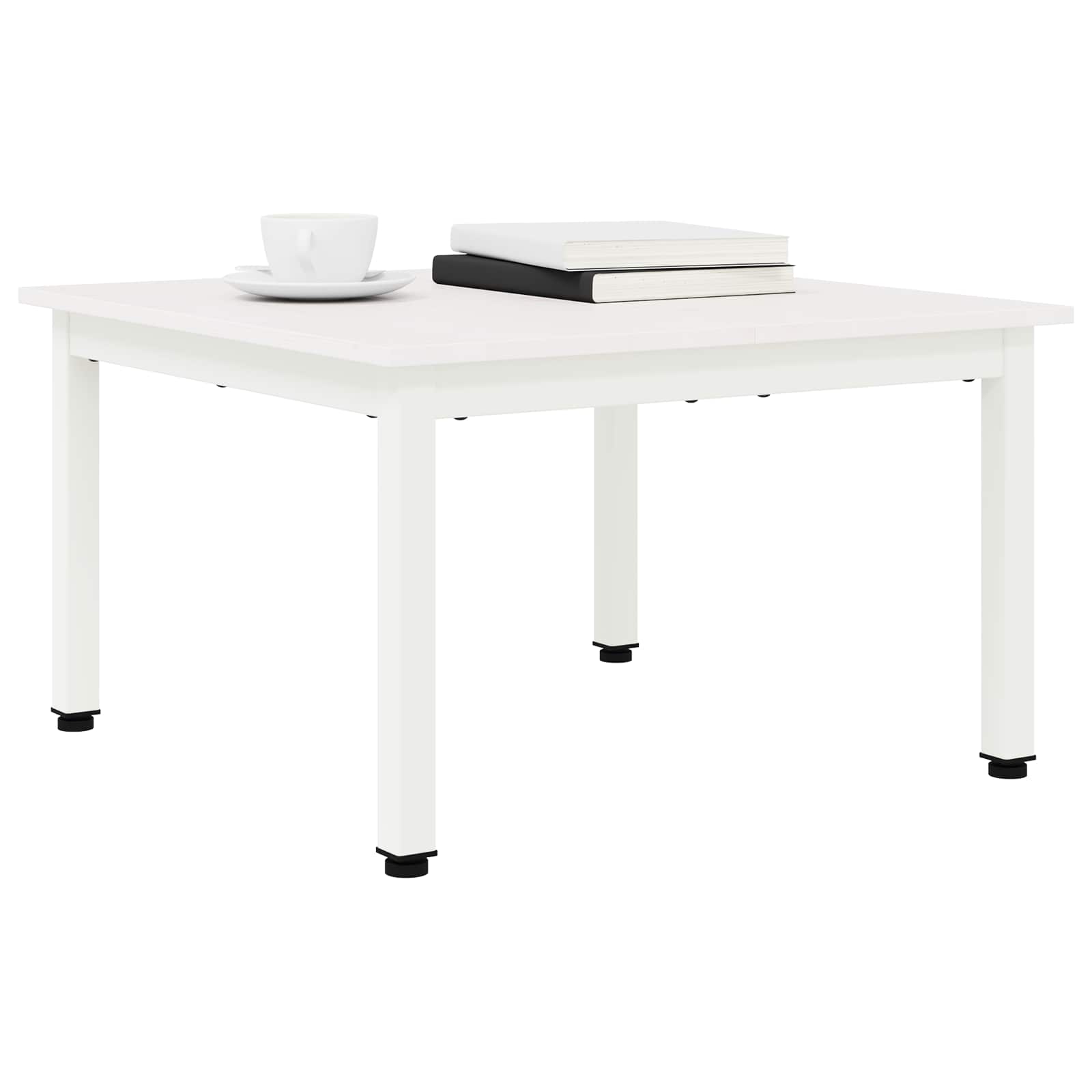 vidaXL Salontafel Wit 60 x 60 x 36 cm Massief grenenhout