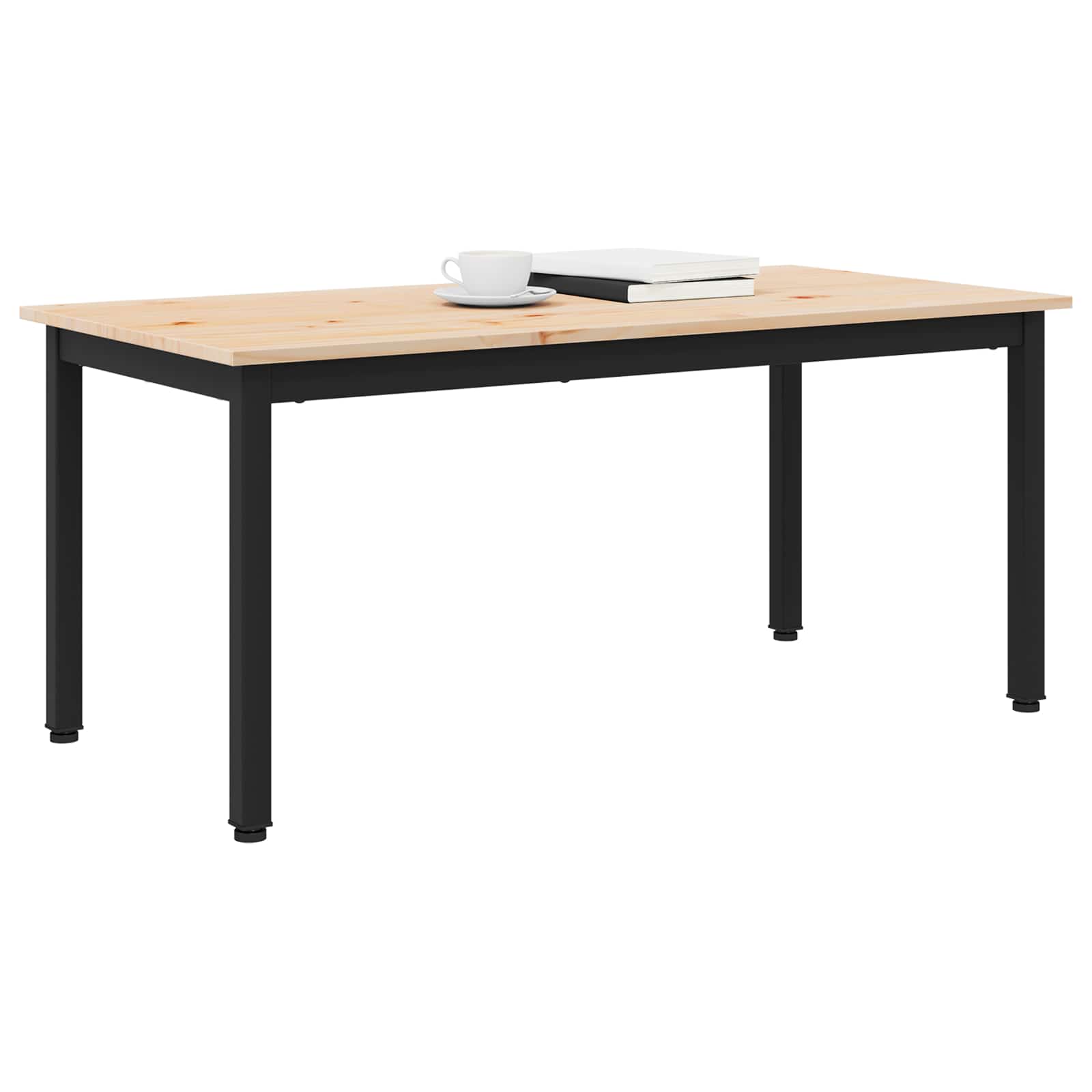 vidaXL Salontafel Naturel 100 x 50 x 45 cm Massief grenenhout