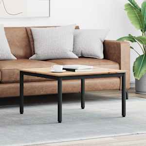 Klubska miza Naravna 80 x 80 x 45 cm Masivno borovo les