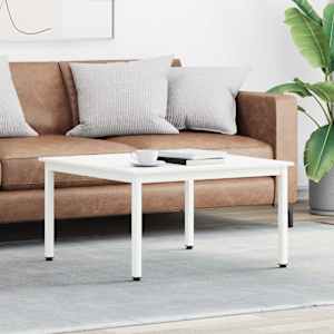 Klubska miza Bela 80 x 80 x 45 cm Masivno borovo les