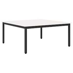 Konferenční stolek Bílá 100 x 100 x 45 cm Masivní borové dřevo - obrázek 2