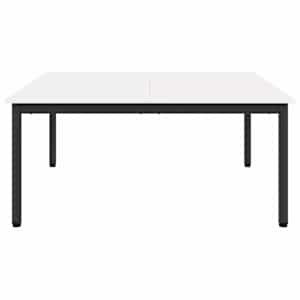 Konferenční stolek Bílá 100 x 100 x 45 cm Masivní borové dřevo - obrázek 5