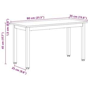 lavice Přírodní 80 x 35 x 45 cm Masivní borové dřevo - obrázek 10