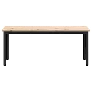 lavice Přírodní 110 x 35 x 45 cm Masivní borové dřevo - obrázek 5