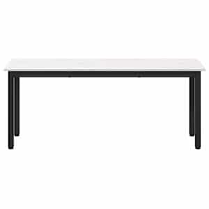 lavice Bílá 110 x 35 x 45 cm Masivní borové dřevo - obrázek 5
