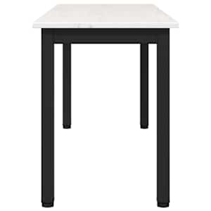 lavice Bílá 110 x 35 x 45 cm Masivní borové dřevo - obrázek 6