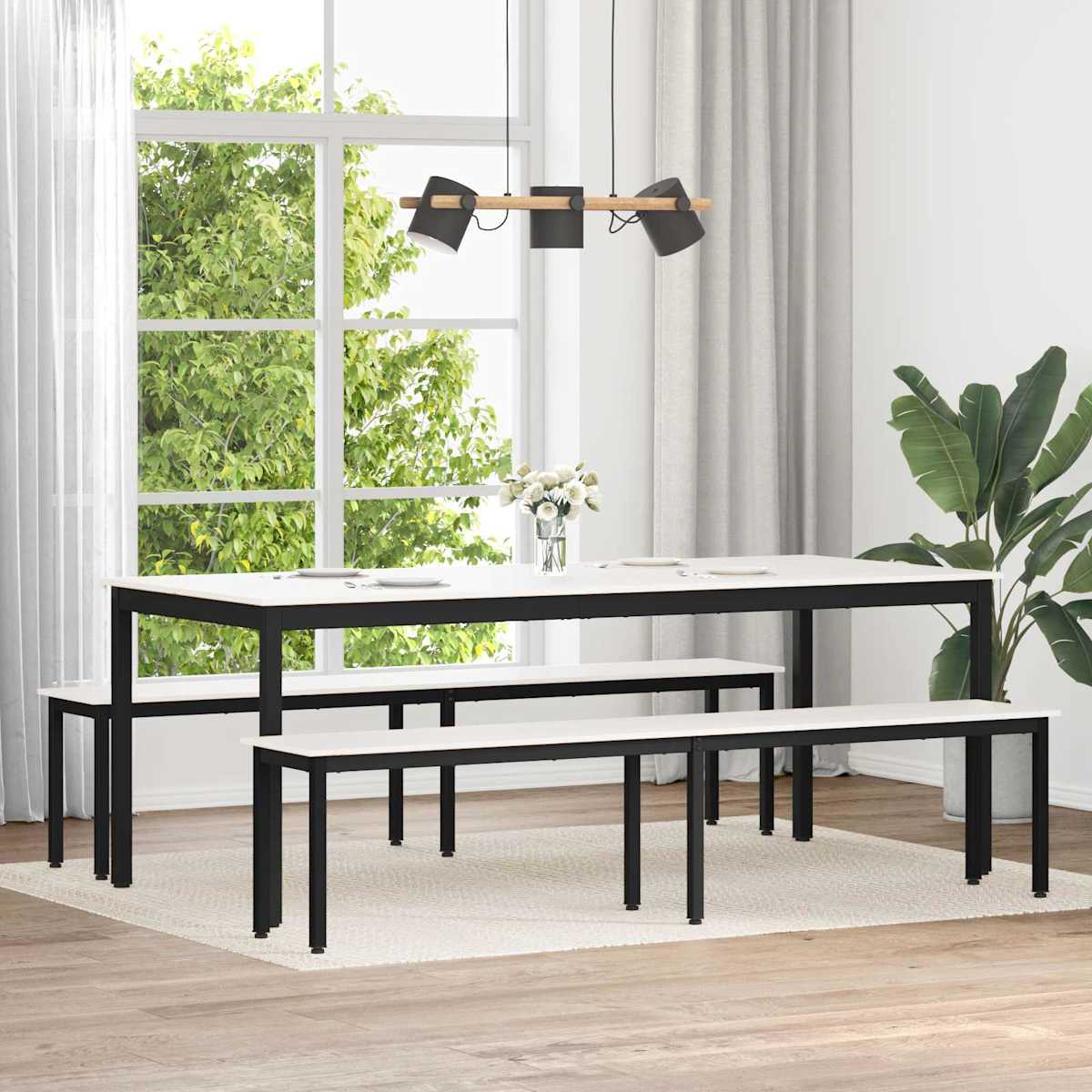 Bænk Massiv fyrretræ