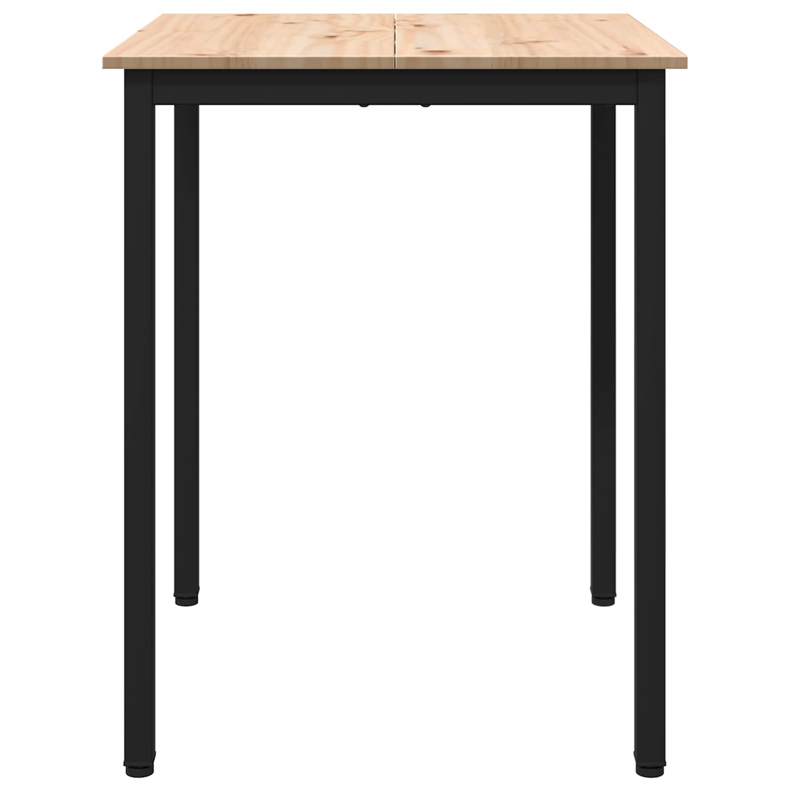 Ruokapöytä Luonnollinen 60 x 60 x 75 cm Massiivinen mänty - Image 5