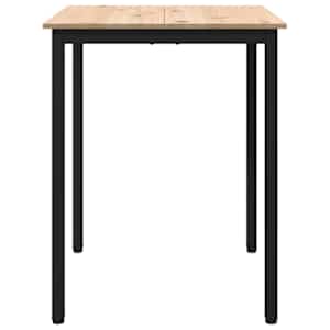 Jídelní stůl Přírodní 60 x 60 x 75 cm Masivní borové dřevo - obrázek 5