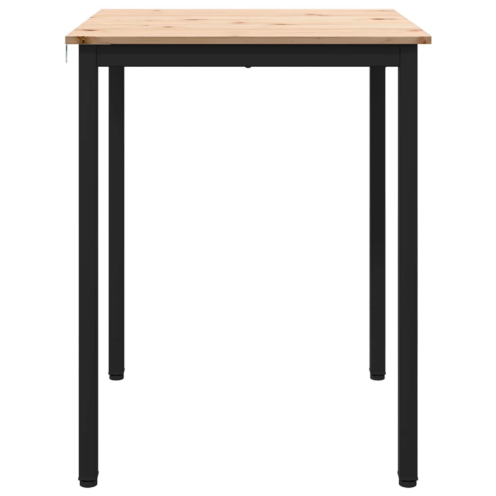 Ruokapöytä Luonnollinen 60 x 60 x 75 cm Massiivinen mänty - Image 6