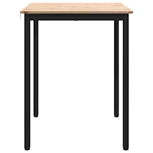 Jídelní stůl Přírodní 60 x 60 x 75 cm Masivní borové dřevo - obrázek 6