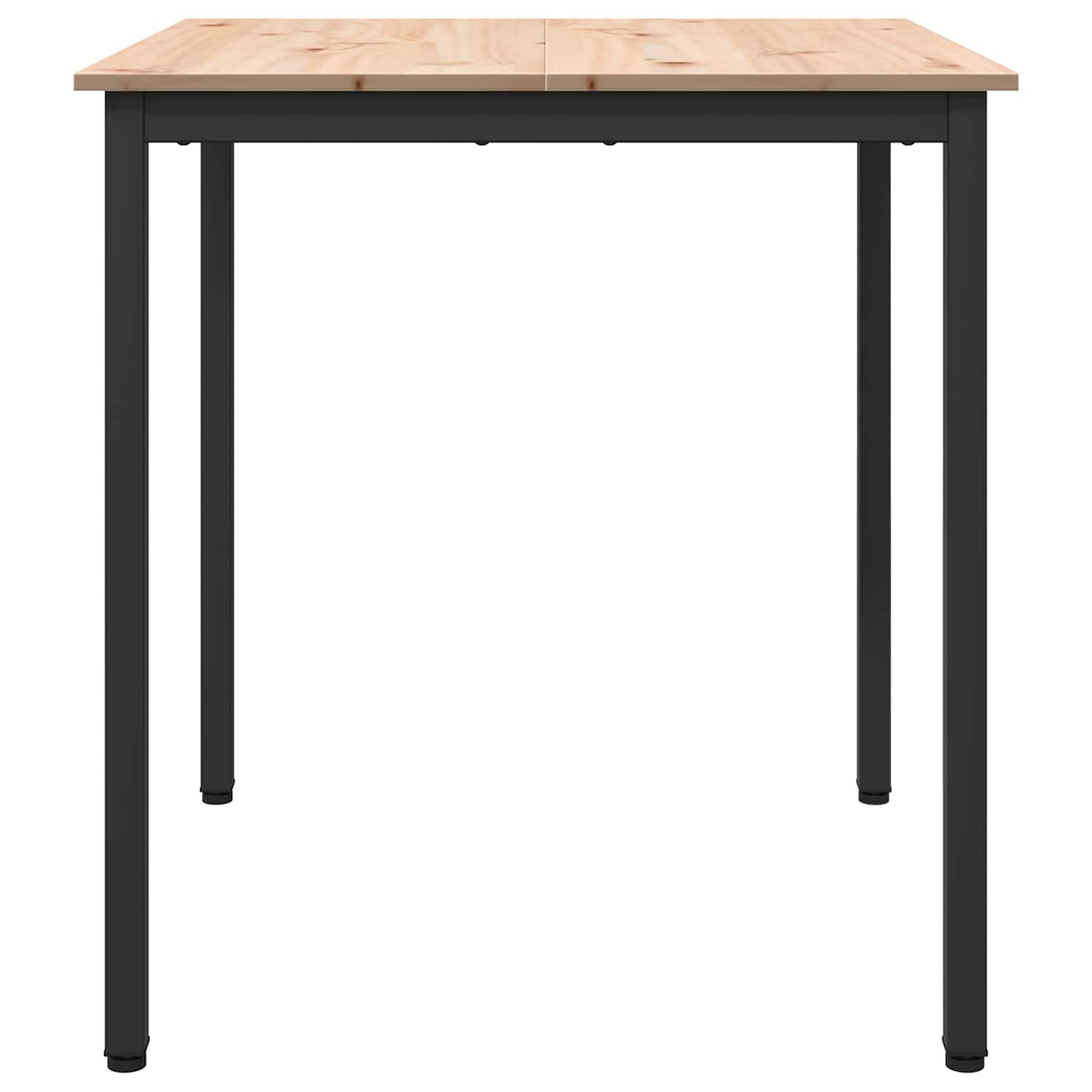 Ruokapöytä Luonnollinen 70 x 70 x 75 cm Massiivinen mänty - Image 5