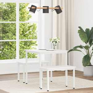 Jedilna miza Bela 70 x 70 x 75 cm Masivno borovo les