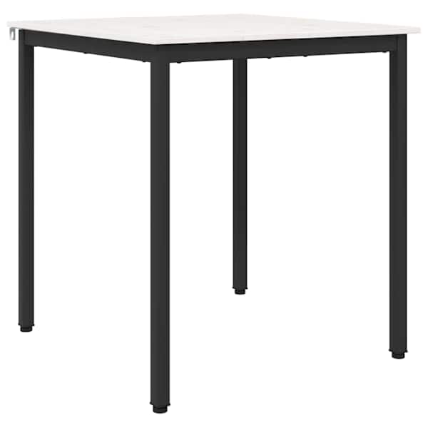 vidaXL S&ouml;&ouml;gilaud Valge 70 x 70 x 75 cm Tahke m&auml;nd