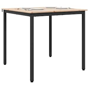 Jídelní stůl Přírodní 80 x 80 x 75 cm Masivní borové dřevo - obrázek 3