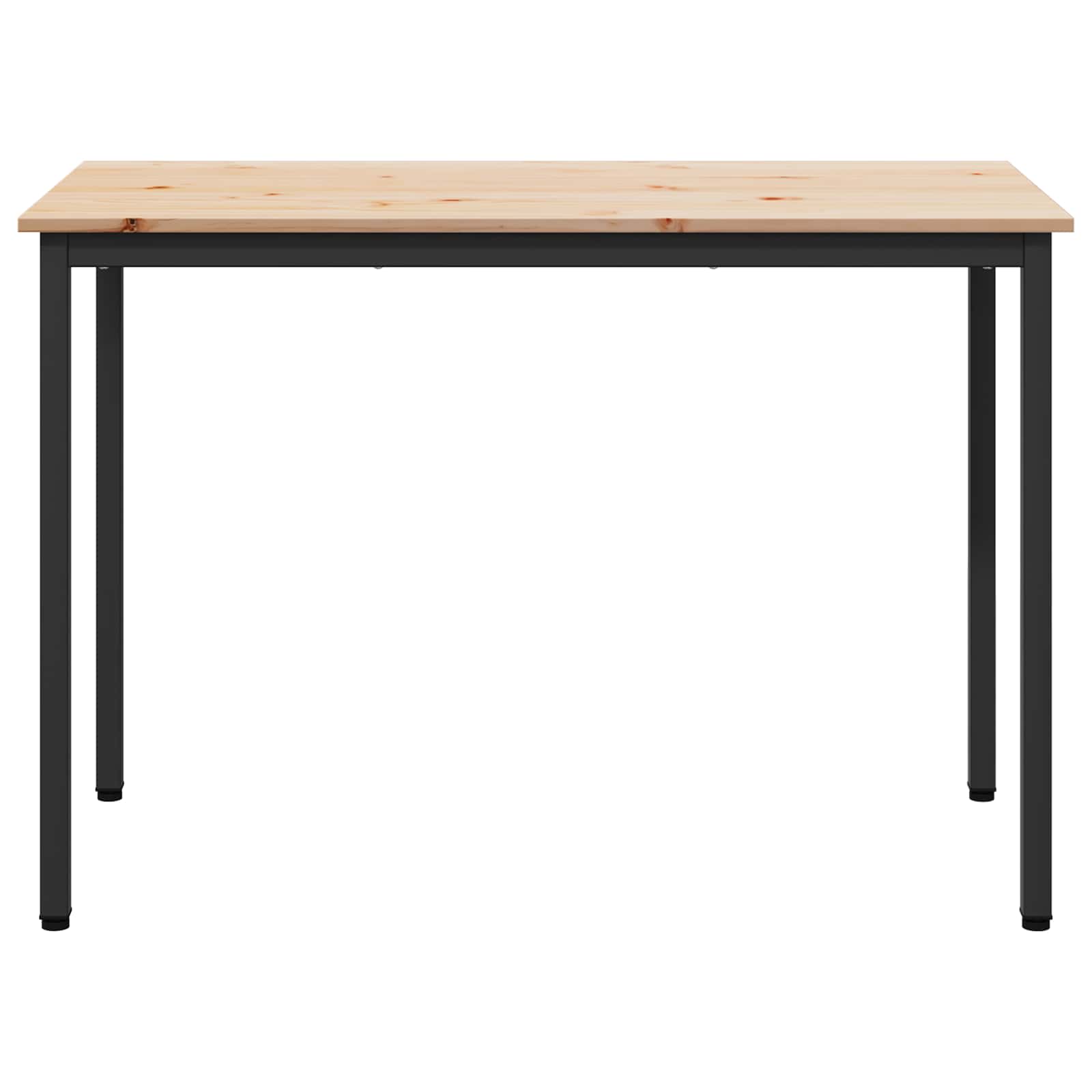 Ruokapöytä Luonnollinen 110 x 55 x 75 cm Massiivinen mänty - Image 5