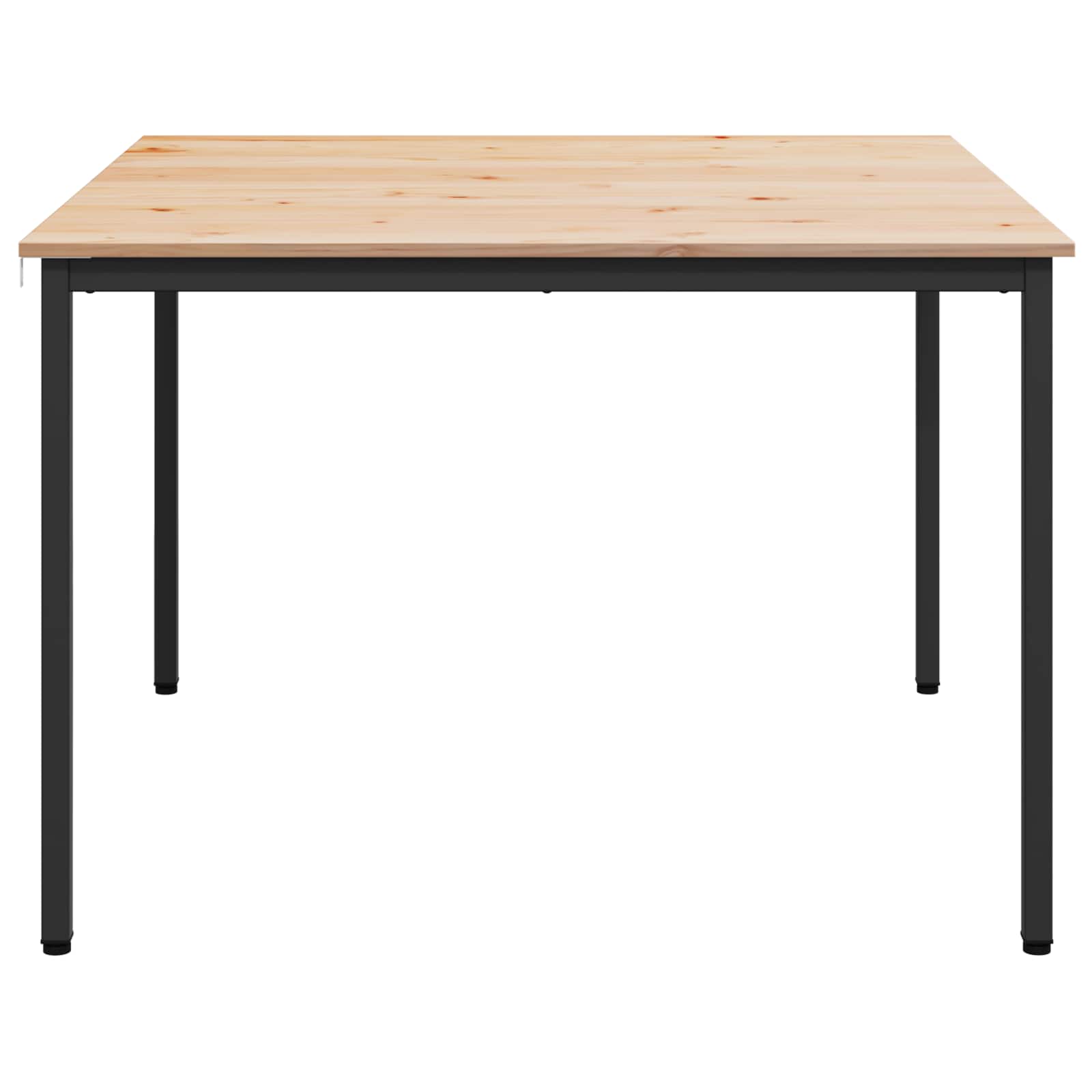 Ruokapöytä Luonnollinen 110 x 110 x 75 cm Massiivinen mänty - Image 6