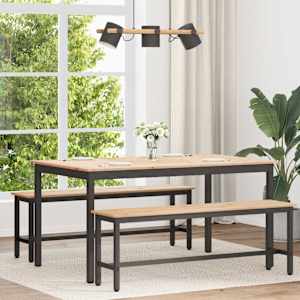 Jedilna miza Naravna 150 x 90 x 75 cm Masivno borovo les