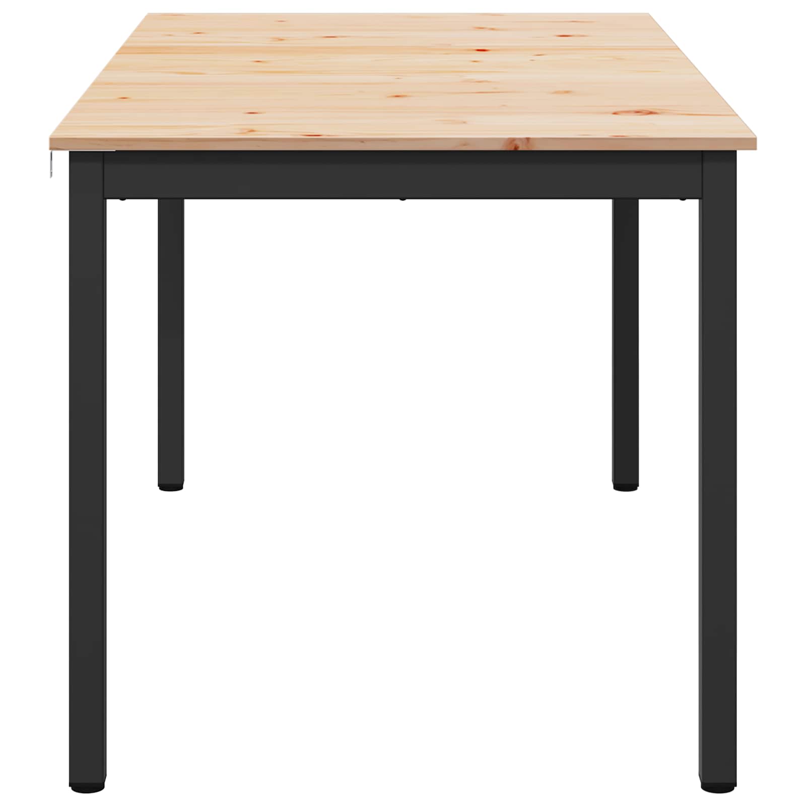 Ruokapöytä Luonnollinen 150 x 90 x 75 cm Massiivinen mänty - Image 6