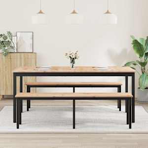 Jídelní stůl Přírodní 180 x 90 x 75 cm Masivní borové dřevo - obrázek 4
