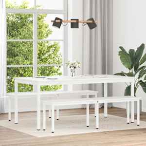 Jedilna miza Bela 180 x 90 x 75 cm Masivno borovo les