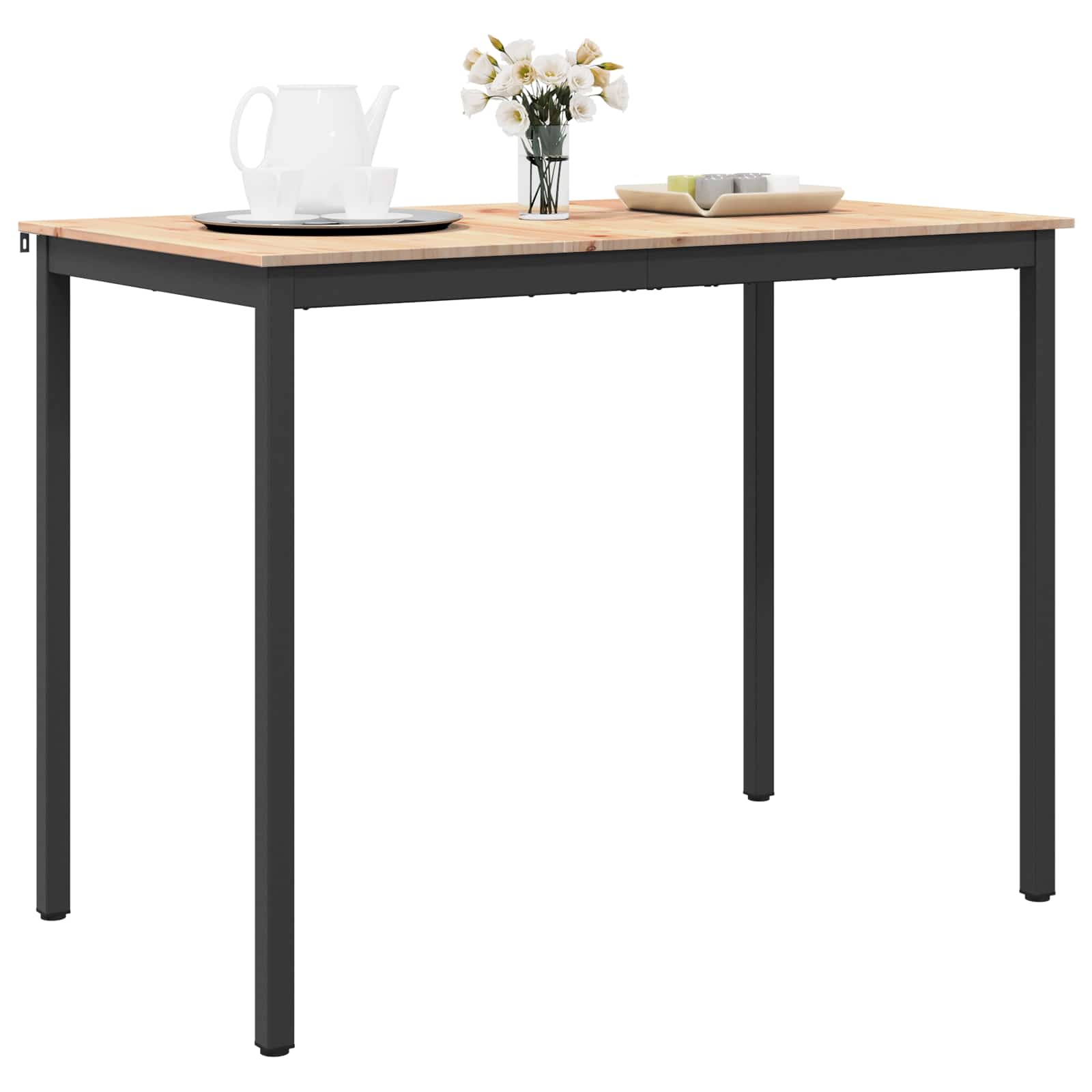 vidaXL Bartafel Naturel 110 x 55 x 105 cm Massief grenenhout